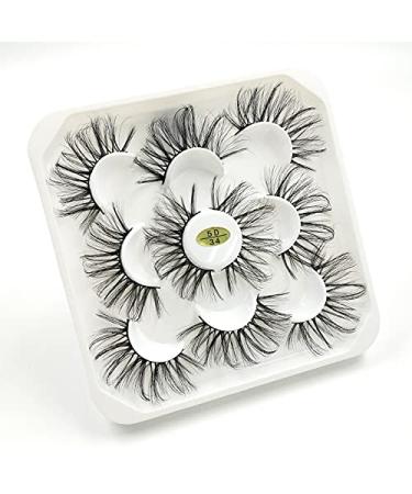 HBZGTLAD Wholesale 5 Pairs 25mm 3D Fluffy False Eyelashes - Natural Faux Mink Strip with Exquisite Packaging (3D-41) | Shop Now for International Shipping - Buy Online on GoSupps.com