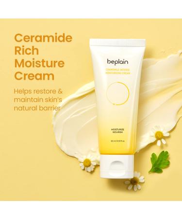 beplain Ceramide Skin Barrier Cream - Chamomile Intense Moisturizing Facial Cream for Sensitive Skin | Daily Soothing & Nourishing Treatment | Korean Skincare - 60ml - Buy Online on GoSupps.com