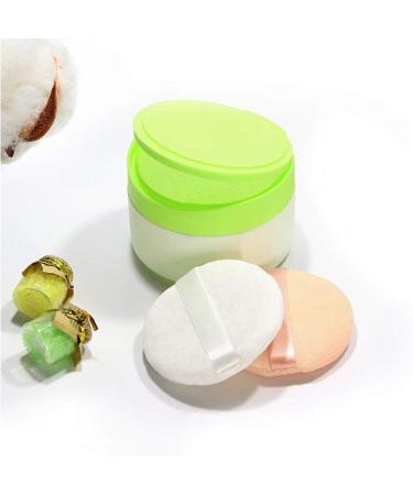 Travel-Friendly Baby Powder Container - Refillable Plastic Bath Powder Tank with Sieve - Portable Talcum Powder for Home & Travel (Green) - Buy Online on GoSupps.com