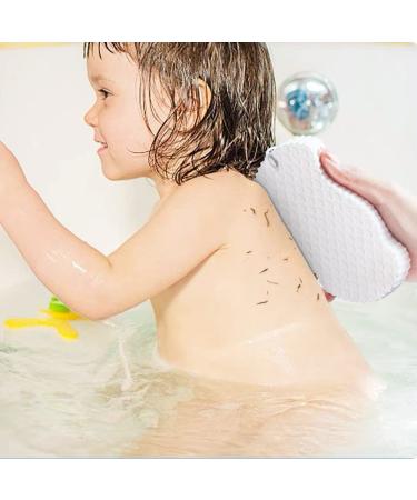 2PCS Exfoliating Bath Sponge Set - Dead Skin Remover - Shower Brush - Soft Sponge for Body - Adult Baby - Blue & Grey - Buy Online on GoSupps.com