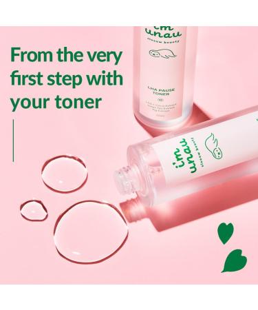 I m Unau LHA Pause Toner Ounce 6.42ounce 190ml - Gentle Exfoliating Calming Green Daily for Sensitive Skin 6.42 Ounce (Pack of 1) - Buy Online on GoSupps.com