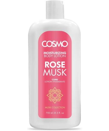 CD COSMO DESIGNS Moisturizing Body Lotion Rose Musk 750ml | 25.5fl.oz for Men & Women Moisturizer Body Lotion All Skin Types Skin Care Bath & Body Lotions for Hand Face & Body