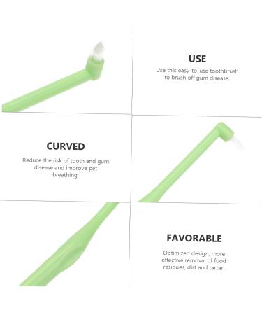 INOOMP 2 Pcs Pet Single Head Toothbrush Cat Toothbrush Cat Toothpaste Cleaning Kits Puppy Manual Fine Fiber 1 count (Pack of 1) Random Colorx2pcs - Buy Online on GoSupps.com