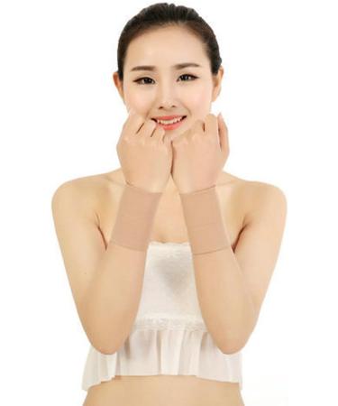 FZBNSRKO Compression Wrist Support Sleeve - Alleviate Carpal Tunnel & Wrist Pain - Unisex Wrist Brace in Medium Nude - Buy Online on GoSupps.com