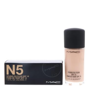 MAC Studio Fix Fluid Foundation SPF 15 N5 - 1 oz | Long-lasting Coverage - Buy Online on GoSupps.com