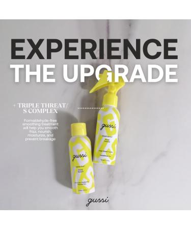 GUSSI HAIRCARE Keratin Treatment Kit | Hair Repair for Damaged & Frizzy Hair | Includes Priming Shampoo - 2.5 Fl Oz - Buy Online on GoSupps.com