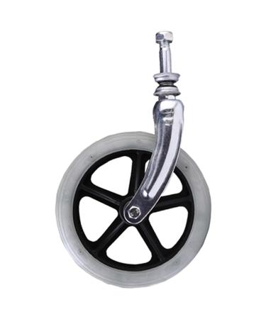 Wheel Replacement Parts for Wheelchairs Non-Inflatable Universal Wheels with Bearings Wheels for Walker 7in 2Pcs Gray Grey