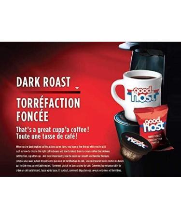 GOODHOST Dark Roast Single Serve Coffee K-Cup Pods Compostable Coffee Pods Keurig Brewer Compatible 20 Count Dark Roast 20 count (Pack of 1) - Buy Online on GoSupps.com