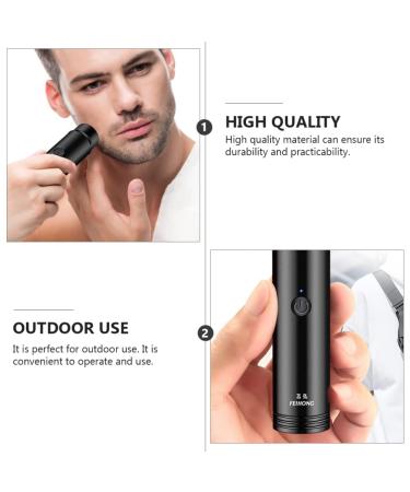Beavorty Portable Electric Shaver for Men | Mini Handheld Razor & Face Hair Remover - Ideal for International Shipping - Buy Online on GoSupps.com
