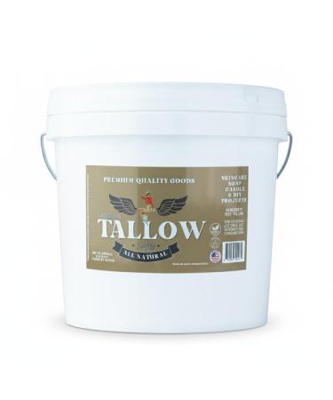 Bulk Grass-Fed Beef Tallow for Soap Skincare & Candles 16lbs Unscented Maker-Proven Quality Tallow