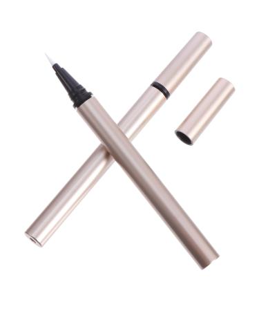 MUSISALY 5pcs Eyeliner Empty Pipe Delineador Mini Lip Gloss Tubes Tweezer Cosmetic Bottle Gel Plastic Golden