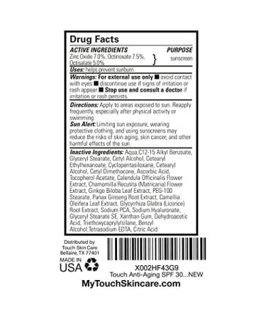 SPF 30 Anti-Aging Sunscreen Moisturizer with Vitamin C, E, & Hyaluronic Acid - Broad Spectrum Protection for Face, Neck, & Body - 3.3 Oz - Buy Online on GoSupps.com