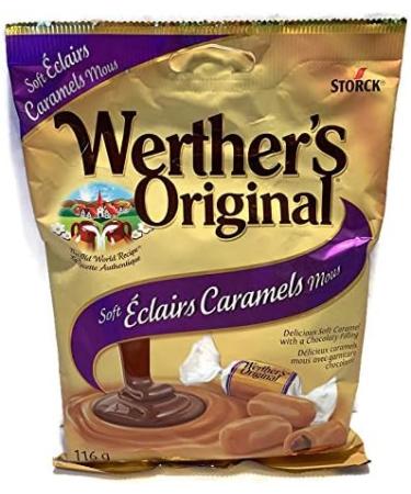 WERTHERS Original 3 Pack - Creamy Caramel Filled Hard Candies Soft Eclairs Caramels Soft Creme-Caramels - Buy Online on GoSupps.com