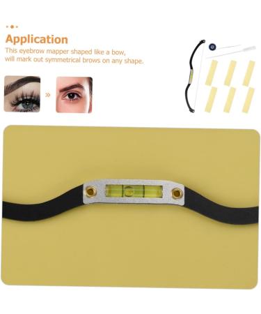 PLAFOPE Measuring Ruler 1 Set Arch Embroidery Eyebrow Ruler Eyebrow Stencils Eyebrow Shaper Pull Wire Draw a Line - Buy Online on GoSupps.com