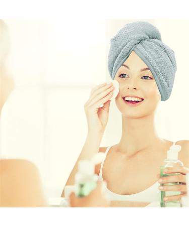 Hair Turban Drying Towel Wrap - Quick Dry Microfiber 2 Pack | Super Absorbent Hair Drying Towels for Fast Hair Care - Buy Online on GoSupps.com