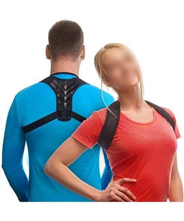 Adjustable Clavicle Posture Corrector for Men & Women | Upper Back Brace & Lumbar Support Belt Corset (L Code D) - Improve Posture & Comfort - Buy Online on GoSupps.com