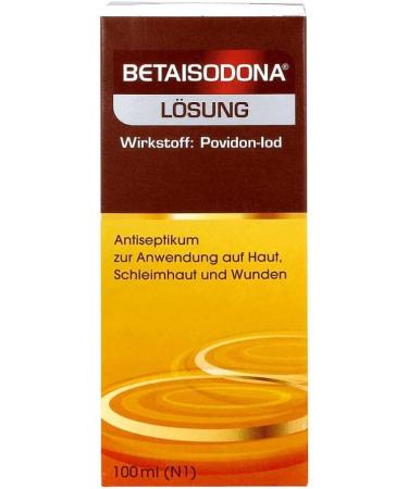 Betaisodona Solution 100 ml - Alcohol-Free Wound Disinfectant for Adults & Children (1+) | PvP Iodine Non-Burning Wound Care - Buy Online on GoSupps.com