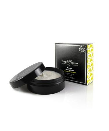 Edwin Jagger SCLP Limes & Pomegranate 99.9% Natural Premium Shaving Cream 100ml Tub Limes & Pomegranate 100 ml (Pack of 1)