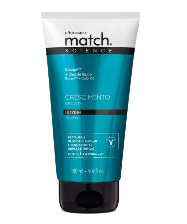 Boticario - Linha Match (Crescimento) - Leave In Science 150 Ml - (Match (Growth) Collection - Leave In Science 5 Fl Oz)