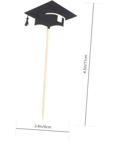 Cabilock 72 Pcs Graduation Hat Picks Kindergarten Graduation Cake Decors Grad Cap Cupcake Toppers Grad Cupcake Picks Congrats Grad Cupcake Topper Insert Card Bamboo Dessert Table - Buy Online on GoSupps.com