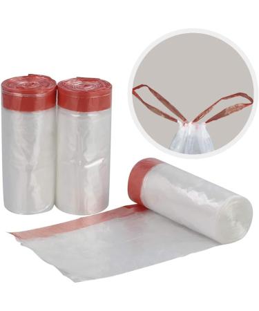 Inhouse 6 Gallon Clear Garbage Bags Drawstring Trash Bags 120 Counts - Buy Online on GoSupps.com