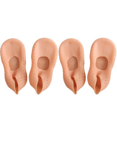 Pretyzoom 2 pairs of hoe socks sock heel protection heel socks for cracked heels insole for plantar fasciitis moisturizing sleeves spa-gel socks beach socks invisible