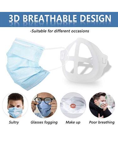 3D Mask Bracket - Oceantree Inner Support Frame for Face Mask | Protects Lipstick | More Space Nose Protection | Breathable Mask Holder - Buy Online on GoSupps.com