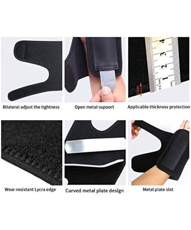 ONTYZZ Adjustable Wrist Support Brace for Typing & Sports | Metal Sheet Design for Pain Relief & Sports Injuries - Right Hand - Buy Online on GoSupps.com