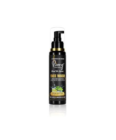PIUNY Cosmetics Green Tea Face Wash Aloe Vera All Natural Face Wash for Deep Cleansing - Hydrating & Nourishing Green Tea Cleanser Moisturizing Face Wash for All Skin Type 100ml (3.4 fl oz)