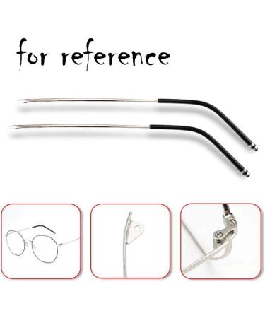 WEKIVA Silver Eyeglass Replacement Temples - 1 Pair Thin Metal Arms for Reading Glasses - Buy Online on GoSupps.com