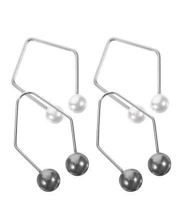 Baluue 2 Pairs Dimple Makers for Cheeks Facial Dimple Trainer for Create a Beautiful Smile Natural Dimples Lift Copper Silver Black