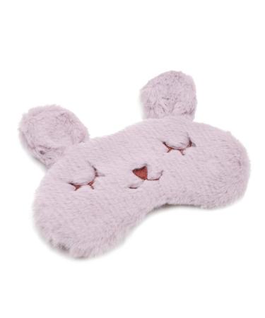 ZTL Cute Animal Eye Mask Soft Plush Sleep Masks for Women Girls Home Sleeping Traveling (Purple Rabbit) B6 (Purple Rabbit)
