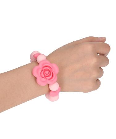 Floral Chew Necklace and Bracelet Set - Food Grade Teething Toys for Babies and Toddlers with Autism & ADHD - Buy Online on GoSupps.com
