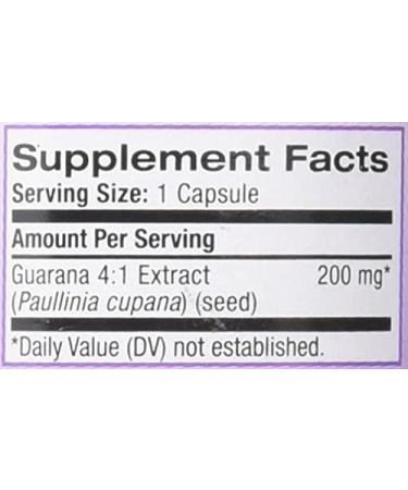 Natrol Guarana 200 mg â€“ 90 Capsules for Energy & Focus Boost | Buy Now - Buy Online on GoSupps.com