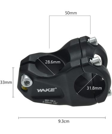 LITEONE MTB Stem 31.8 50mm 30 | Short Handlebar Stem for Mountain, Road, Downhill, Track, BMX Bikes - Cycling Accessory - Buy Online on GoSupps.com