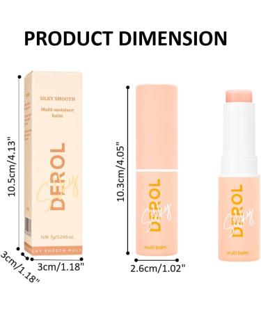 Daily Hydrating Moisturizing Stick - Facial Deep Moisturizing Cosmetics Multi Balm Moisturizer For Face Lips Skin Care and Hydrating Primer (Pink) - Buy Online on GoSupps.com