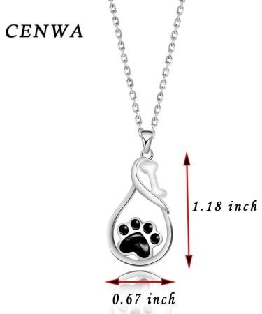 Dog Paw Necklace Dog Mom Gift Puppy Dog Cat Pet Paw Print Pendent Necklace Dog Remembrance Pet Loss Memorial Gift for Dog Mom Cat Mom footprint N - Buy Online on GoSupps.com