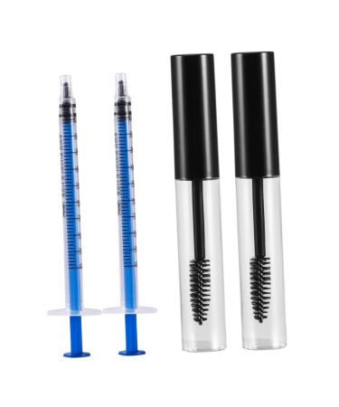 HAPINARY 12pcs Mascara Tube Dispensing Tool Lengthening Mascara Eyelash Tubes Makeup Containers Plastic