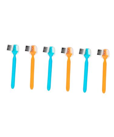 Beavorty 6st eyebrow scraper and comb eyed lash brush kamm reusable eyebrow razor peeling the eyebrow eyebrow knife Mini ABS