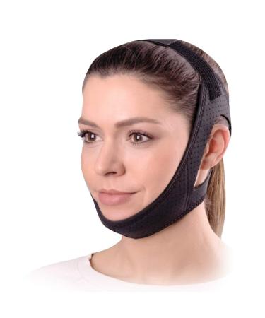 Jaw Support Belt Adjustable Chin Chinstrap Facial Lifting Strap for Men and Women Sleeping Snoring