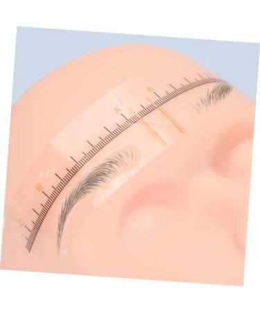 Mobestech 10pcs Eyebrow Positioning Ruler Transparent Ruler Brow Stencil Brow Ruler Shape Tool Scale Supplies - Buy Online on GoSupps.com