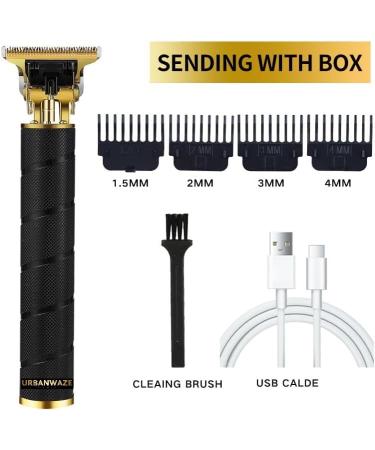 URBANWAZE Professional Hair Clippers Beard Trimmer for Men T Blade Hair Cutting Kit Cordless Rechargeable for Barbers and Home Bald-Headed Shaver Gifts for Men Haircut Set Waterproof Electric Razor - Buy Online on GoSupps.com