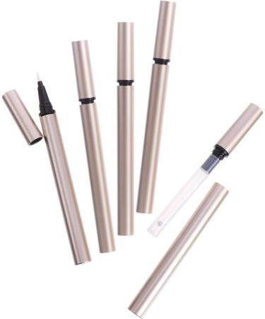 WOFASHPURET 20 Pcs Eyeliner Empty Pipe Empty Mascara Tube Delineador De Ojos El Lids Balm Bottles Golden Plastic 1 count (Pack of 1) Goldenx4pcs - Buy Online on GoSupps.com
