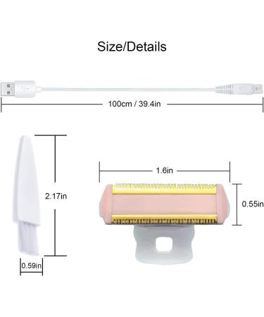 Replacement Heads and Charger for Finishing Touch Flawless Body Rechargeable Shaver - Compatible with Ladies Shaver and Trimmer - Includes 2 Cleaning Brushes - Buy Online on GoSupps.com