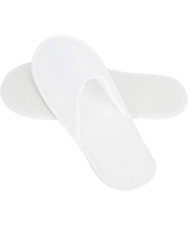 Buy 50 Pairs of Disposable Hotel Slippers - Universal Size Non-Slip Travel Shoes for Men & Women - Thick Fabric Portable Spa Solutions - Buy Online on GoSupps.com