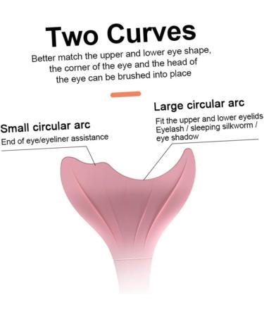 KALLORY 3pcs Eyeliner Auxiliary Artifact Silicone Stamps Lash Tool Mascara Applicator Guard Eyeshadow Simple 15X4.5CMx3pcs Pinkx3pcs - Buy Online on GoSupps.com