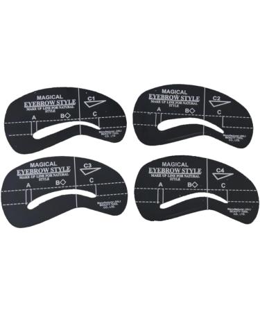 FRCOLOR 24pcs 6 Sets Eyebrow Makeup Templates Eyebrows Shape Tools Eyebrow Templates Mold Sticker Unibrow - Buy Online on GoSupps.com