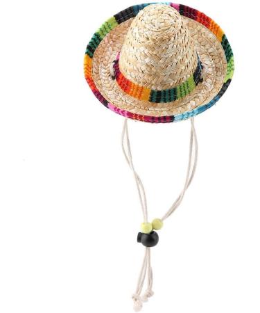 Shop Heepdd Dog Hat - Stylish Mini Straw Mexican Sombrero for Dogs & Cats | Perfect Sun Protection for Pets - Buy Online on GoSupps.com