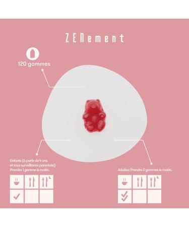 Multivitamin and Mineral Gums for Children and Adults 120 Gummies | Natural Strawberry Taste | With 13 Vitamins and Minerals | Gelatin-Free Vegetarian Gluten Free | Zenement - Buy Online on GoSupps.com