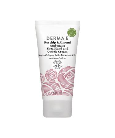 Derma E Protective Shea Hand and Cuticle Cream Rosehip & Almond 2 oz (56 g)